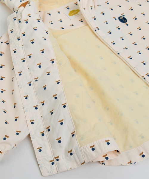 moimoln（モイモルン）の「【ReRe】フード付きウィンドブレーカー（ナイロンジャケット・キッズ・ミント/クリーム・90cm/100cm/110cm/120cm/130cm）」の13枚目の写真