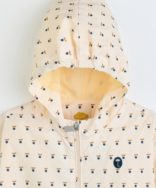 moimoln（モイモルン）の「【ReRe】フード付きウィンドブレーカー（ナイロンジャケット・キッズ・ミント/クリーム・90cm/100cm/110cm/120cm/130cm）」の14枚目の写真