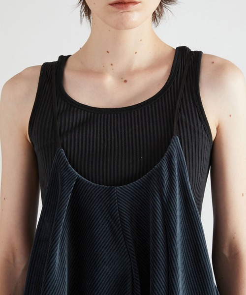 crinkle crinkle crinkle】velvet border cami/ヴェルヴェット