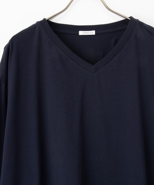Honeys(ハニーズ)の「8分袖Vネックチュニック(Tシャツ/カットソー・レディース・ブラック/レッド系その他/ダークブラウン系/ネイビー・F)」の19枚目の写真