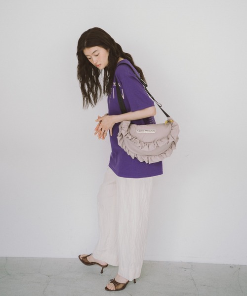 THEATRE PRODUCTS（シアタープロダクツ）の「パファーフリルショルダーバッグ（ショルダーバッグ・レディース・ブラック/グレー・FREE）」の12枚目の写真