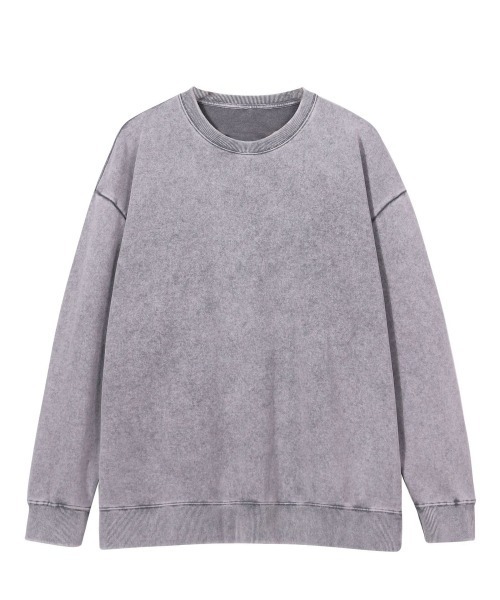 セール】ブラックアウト ピグメント加工 オーバーサイズ トレーナー