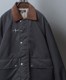 ANPAS（アンパス）の「ANPAS Corduroy Collar Fireman Buckle Hunting Jacket/ANPAS 別注 襟コーデュロイ ファイヤーマンバックル 薄中綿ハンティングジャケット ブルゾン アウター メンズ（ブルゾン）」