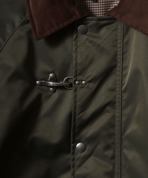 ANPAS（アンパス）の「ANPAS Corduroy Collar Fireman Buckle Hunting Jacket/ANPAS 別注 襟コーデュロイ ファイヤーマンバックル 薄中綿ハンティングジャケット ブルゾン アウター メンズ（ブルゾン・メンズ・ブラック/オリーブ・M/L/LL）」の9枚目の写真