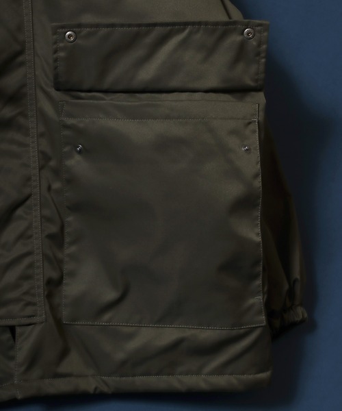 ANPAS（アンパス）の「ANPAS Corduroy Collar Fireman Buckle Hunting Jacket/ANPAS 別注 襟コーデュロイ ファイヤーマンバックル 薄中綿ハンティングジャケット ブルゾン アウター メンズ（ブルゾン・メンズ・ブラック/オリーブ・M/L/LL）」の15枚目の写真