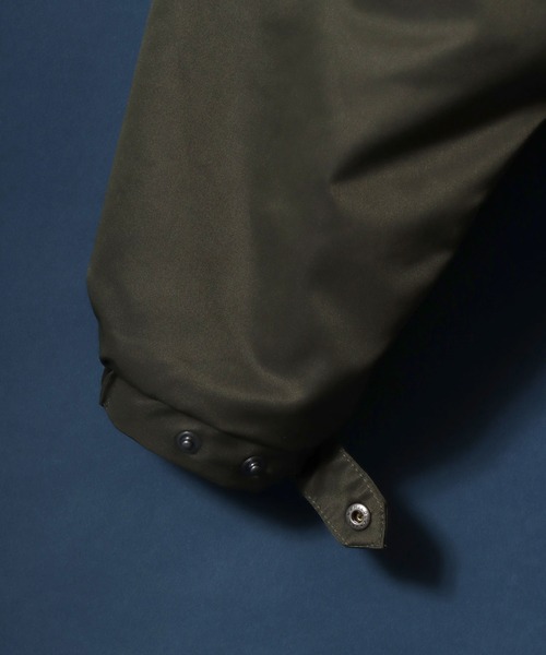 ANPAS（アンパス）の「ANPAS Corduroy Collar Fireman Buckle Hunting Jacket/ANPAS 別注 襟コーデュロイ ファイヤーマンバックル 薄中綿ハンティングジャケット ブルゾン アウター メンズ（ブルゾン・メンズ・ブラック/オリーブ・M/L/LL）」の13枚目の写真