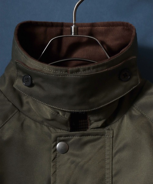 ANPAS（アンパス）の「ANPAS Corduroy Collar Fireman Buckle Hunting Jacket/ANPAS 別注 襟コーデュロイ ファイヤーマンバックル 薄中綿ハンティングジャケット ブルゾン アウター メンズ（ブルゾン・メンズ・ブラック/オリーブ・M/L/LL）」の7枚目の写真