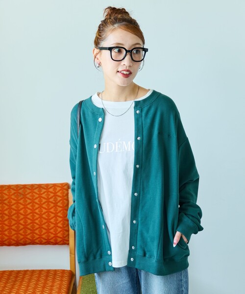 美品　Champion x FREAK'S STORE 別注スナップカーディ 限定展開 Champion × FREAK'S STORE/チャンピオン 別注 スナップ