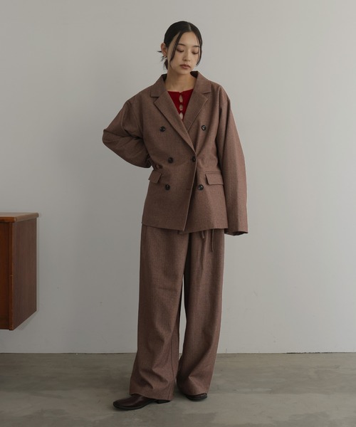 チェックテーラードジャケット（テーラードジャケット）｜hellam