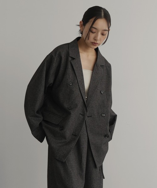 チェックテーラードジャケット（テーラードジャケット）｜hellam