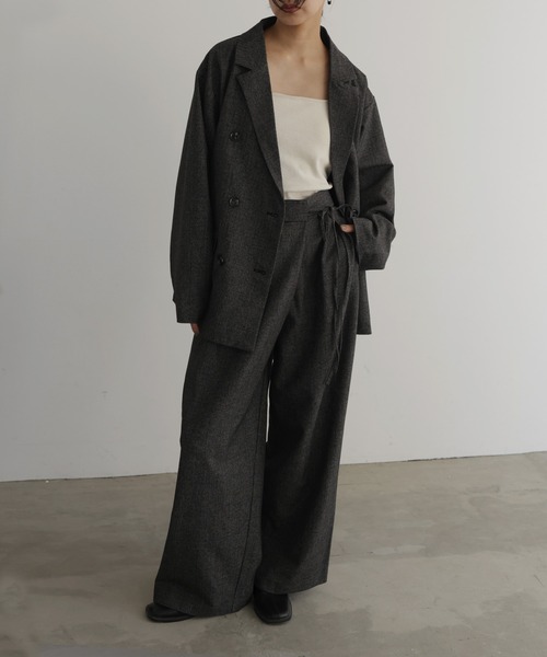 hellam(へラム)の「チェックテーラードジャケット(テーラードジャケット・レディース・ブラック/ブラウン/ベージュ・FREE)」の10枚目の写真