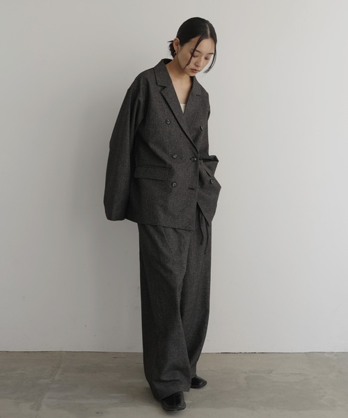 hellam(へラム)の「チェックテーラードジャケット(テーラードジャケット・レディース・ブラック/ブラウン/ベージュ・FREE)」の11枚目の写真