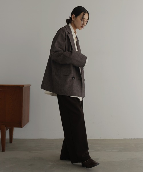 hellam(へラム)の「チェックテーラードジャケット(テーラードジャケット・レディース・ブラック/ブラウン/ベージュ・FREE)」の20枚目の写真