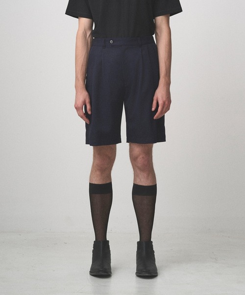 Juha（ユハ）の「2TUCK EASY SHORTS（スラックス・メンズ・ブラック/ネイビー/ブラウン・2/3/4）」の13枚目の写真