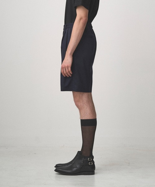 Juha（ユハ）の「2TUCK EASY SHORTS（スラックス・メンズ・ブラック/ネイビー/ブラウン・2/3/4）」の14枚目の写真
