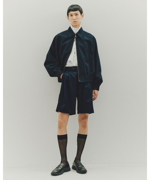 Juha（ユハ）の「2TUCK EASY SHORTS（スラックス・メンズ・ブラック/ネイビー/ブラウン・2/3/4）」の4枚目の写真