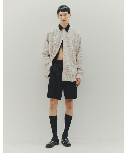 Juha（ユハ）の「2TUCK EASY SHORTS（スラックス・メンズ・ブラック/ネイビー/ブラウン・2/3/4）」の7枚目の写真