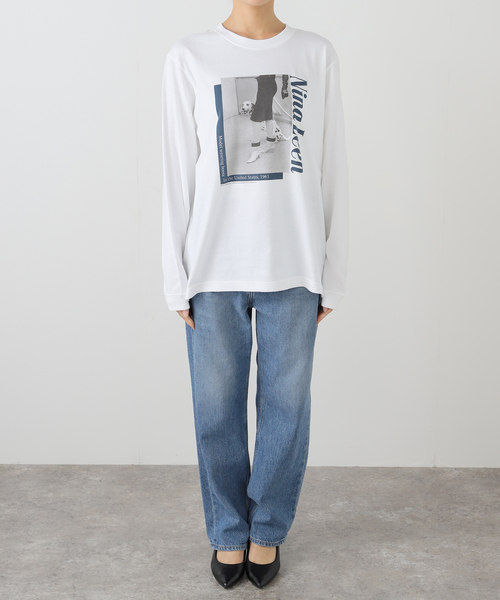 OUTDOOR PRODUCTS（アウトドアプロダクツ）の「GRS LIFE LS shirts（Tシャツ/カットソー・レディース・ホワイト・FREE）」の2枚目の写真