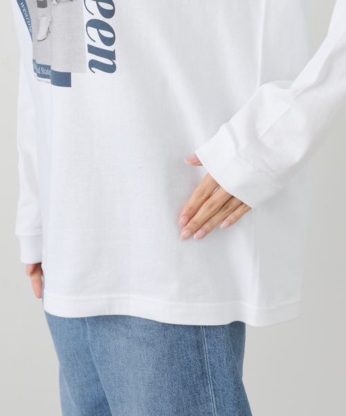 OUTDOOR PRODUCTS（アウトドアプロダクツ）の「GRS LIFE LS shirts（Tシャツ/カットソー・レディース・ホワイト・FREE）」の8枚目の写真