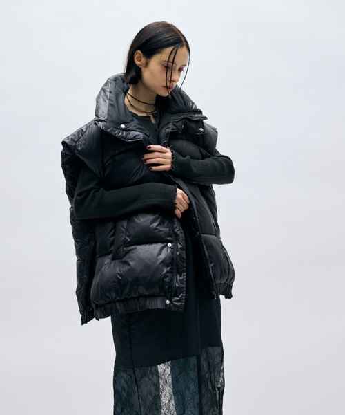 セール】ボリュームオーバーサイズ中綿ベスト（ダウンベスト）｜AIC