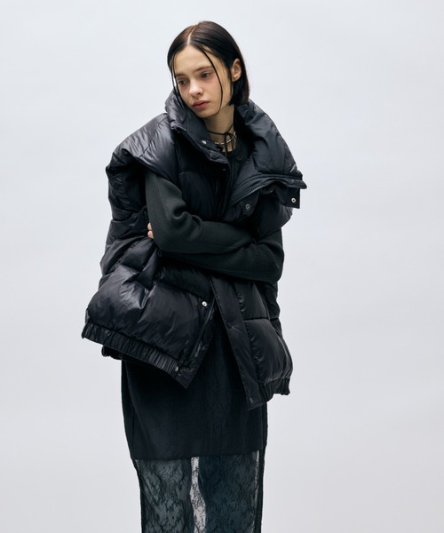 セール】ボリュームオーバーサイズ中綿ベスト（ダウンベスト）｜AIC