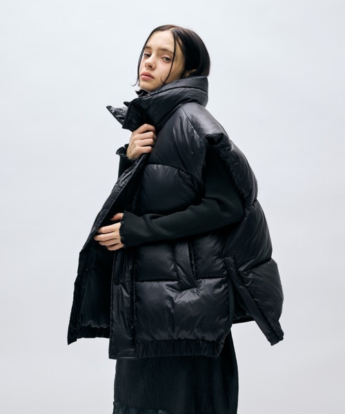 セール】ボリュームオーバーサイズ中綿ベスト（ダウンベスト）｜AIC