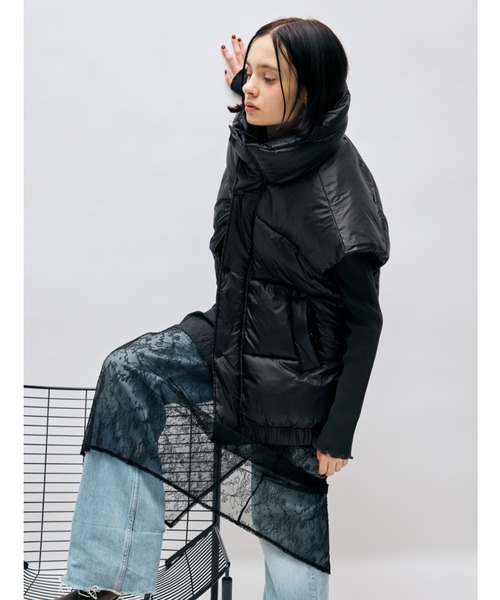 セール】ボリュームオーバーサイズ中綿ベスト（ダウンベスト）｜AIC