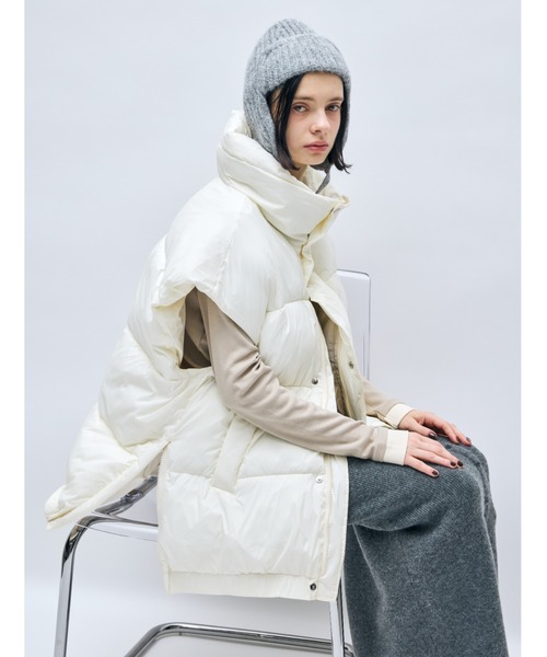 セール】ボリュームオーバーサイズ中綿ベスト（ダウンベスト）｜AIC