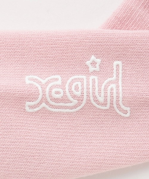 X-girl Stages(エックスガールステージス)の「ラメラインニーハイソックス(ソックス/靴下・キッズ・オフホワイト/ピンク/ブラック・19-21cm/15-17cm/17-19cm)」の11枚目の写真