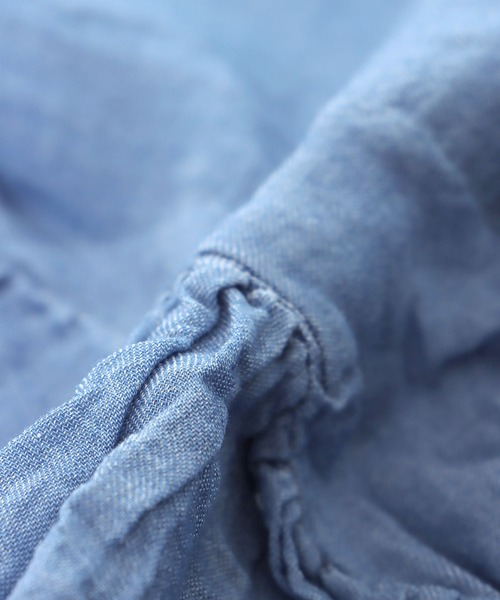 Cepica（セピカ）の「ギャザースリーブブラウス（シャツ/ブラウス・レディース・ブルー/ネイビー・FREE）」の19枚目の写真