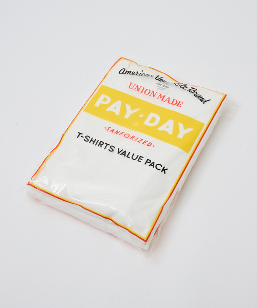 PAYDAY(ペイデイ)の「【PAYDAY/ペイデイ】 2枚組パックTシャツ/STANDARD 2-PACK TEE/2枚入り/無地T/ユニセックス【WEB限定】(Tシャツ/カットソー・メンズ・ホワイト・M/L)」の7枚目の写真