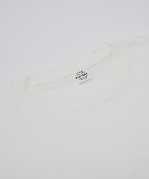 PAYDAY(ペイデイ)の「【PAYDAY/ペイデイ】 2枚組パックTシャツ/STANDARD 2-PACK TEE/2枚入り/無地T/ユニセックス【WEB限定】(Tシャツ/カットソー・メンズ・ホワイト・M/L)」の3枚目の写真