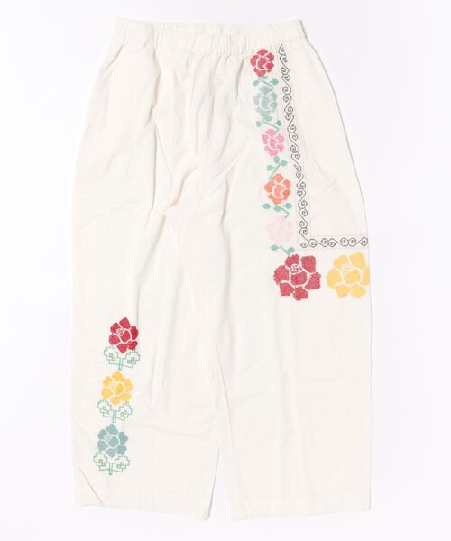 チャイハネ（チャイハネ）の「【チャイハネ】グルイム刺繍MEN'Sパンツ（その他パンツ・メンズ・ホワイト/ブラック・FREE）」の2枚目の写真