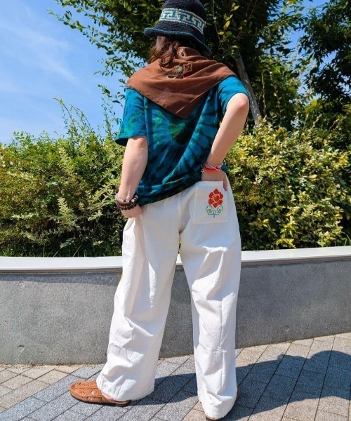 チャイハネ(チャイハネ)の「【チャイハネ】グルイム刺繍MEN'Sパンツ(その他パンツ・メンズ・ホワイト/ブラック・FREE)」の10枚目の写真