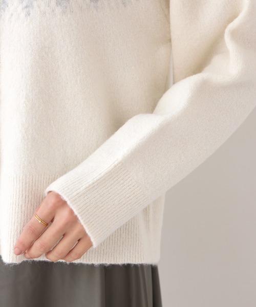 ROPE' PICNIC(ロペピクニック)の「ノルディック柄カーディガン(カーディガン/ボレロ・レディース・ブラック/オフホワイト・FREE)」の17枚目の写真