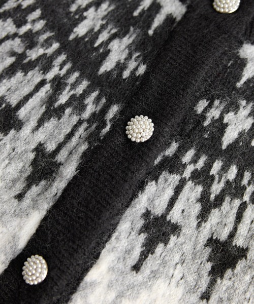ROPE' PICNIC(ロペピクニック)の「ノルディック柄カーディガン(カーディガン/ボレロ・レディース・ブラック/オフホワイト・FREE)」の15枚目の写真
