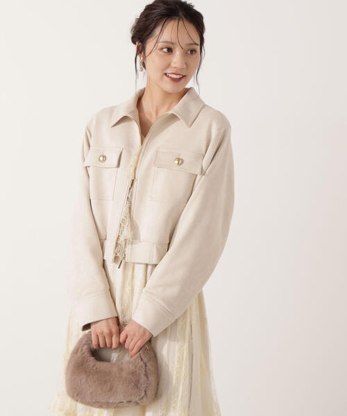 PROPORTION BODY DRESSING(プロポーションボディドレッシング)の「フェイクスエード調ブルゾン / 1215255012(ブルゾン・レディース・ブラウン/ベージュ・MEDIUM/SMALL)」の17枚目の写真