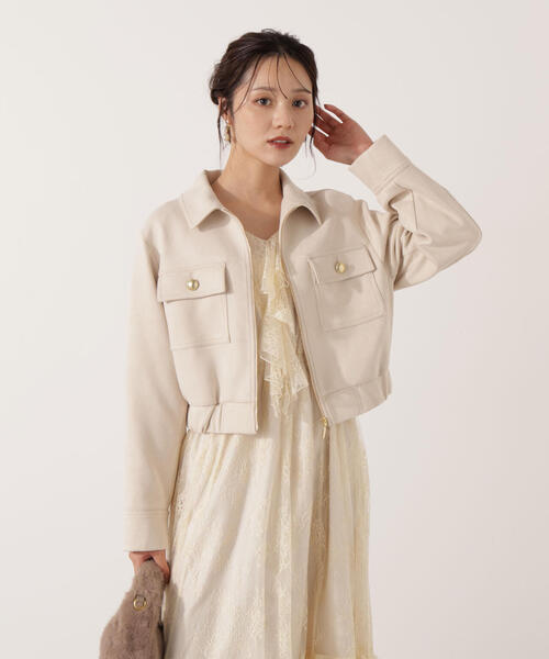 PROPORTION BODY DRESSING(プロポーションボディドレッシング)の「フェイクスエード調ブルゾン / 1215255012(ブルゾン・レディース・ブラウン/ベージュ・MEDIUM/SMALL)」の16枚目の写真