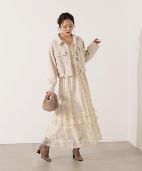 PROPORTION BODY DRESSING(プロポーションボディドレッシング)の「フェイクスエード調ブルゾン / 1215255012(ブルゾン・レディース・ブラウン/ベージュ・MEDIUM/SMALL)」の15枚目の写真