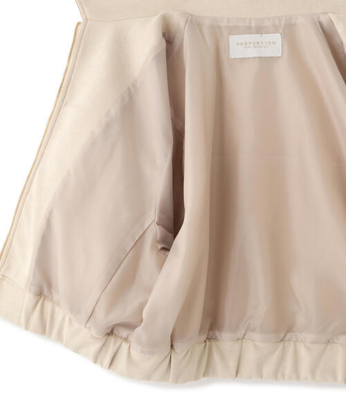 PROPORTION BODY DRESSING(プロポーションボディドレッシング)の「フェイクスエード調ブルゾン / 1215255012(ブルゾン・レディース・ブラウン/ベージュ・MEDIUM/SMALL)」の11枚目の写真