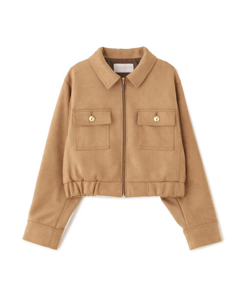 PROPORTION BODY DRESSING(プロポーションボディドレッシング)の「フェイクスエード調ブルゾン / 1215255012(ブルゾン・レディース・ブラウン/ベージュ・MEDIUM/SMALL)」の6枚目の写真