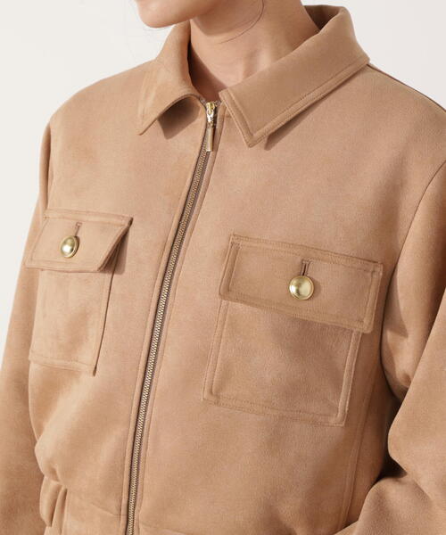 PROPORTION BODY DRESSING(プロポーションボディドレッシング)の「フェイクスエード調ブルゾン / 1215255012(ブルゾン・レディース・ブラウン/ベージュ・MEDIUM/SMALL)」の21枚目の写真