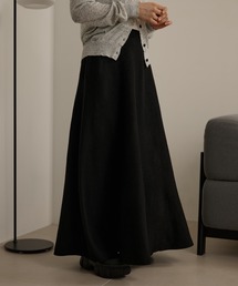 wool blend flare long skirt /ウールブレンドフレアロングスカート
