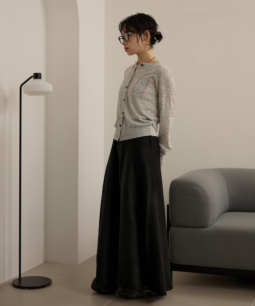 LAULEN（ローレン）の「wool blend flare long skirt /ウールブレンドフレアロングスカート（スカート・レディース・オートミール/ブラウン/ブラック・FREE）」の14枚目の写真