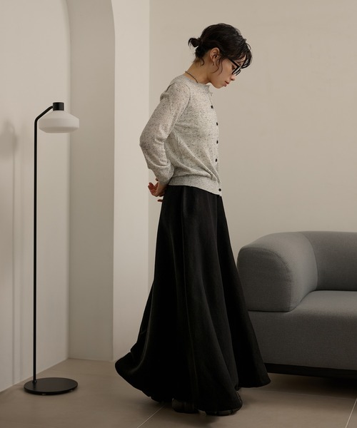 LAULEN（ローレン）の「wool blend flare long skirt /ウールブレンドフレアロングスカート（スカート・レディース・オートミール/ブラウン/ブラック・FREE）」の15枚目の写真