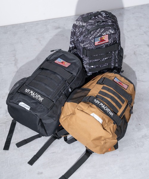 JUGLANS(ユグランス)の「【TOYMACHINE】SK8ER BACKPACK Jr(バックパック/リュック・メンズ・ブラック系その他/ブラック/ライトブラウン・FREE)」の4枚目の写真