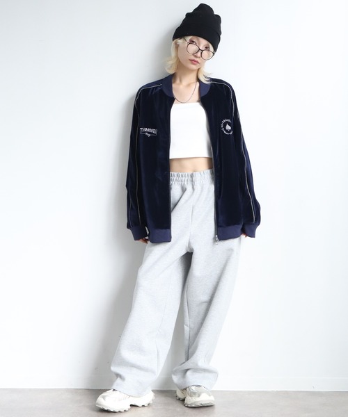 THRASHER（スラッシャー）の「【THRASHER/スラッシャー】ベロアスカジャン（スカジャン・メンズ・ブラック/パープル/ネイビー・M/L/XL）」の17枚目の写真