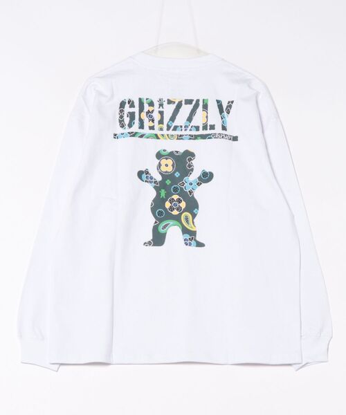 GRIZZLY(グリズリー)の「GRIZZLY/グリズリー FLORAL PATTERN BEAR ロンT G25FW-4431(Tシャツ/カットソー・レディース・ブラック/ホワイト・L/M/XL)」の15枚目の写真