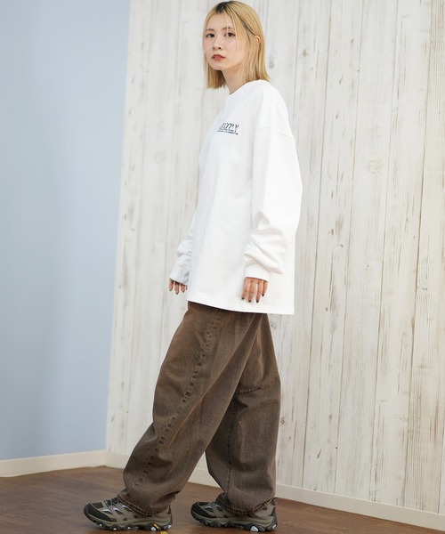 GRIZZLY(グリズリー)の「GRIZZLY/グリズリー FLORAL PATTERN BEAR ロンT G25FW-4431(Tシャツ/カットソー・レディース・ブラック/ホワイト・L/M/XL)」の7枚目の写真