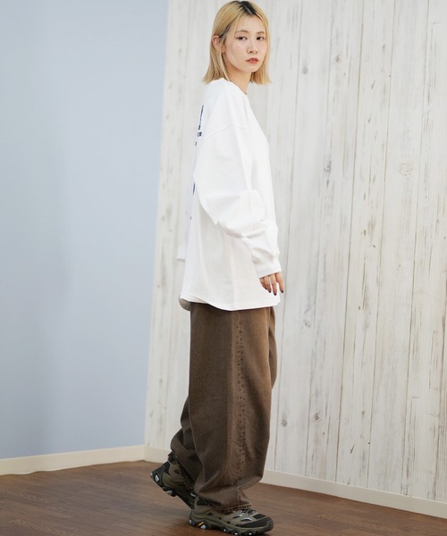 GRIZZLY(グリズリー)の「GRIZZLY/グリズリー FLORAL PATTERN BEAR ロンT G25FW-4431(Tシャツ/カットソー・レディース・ブラック/ホワイト・L/M/XL)」の8枚目の写真